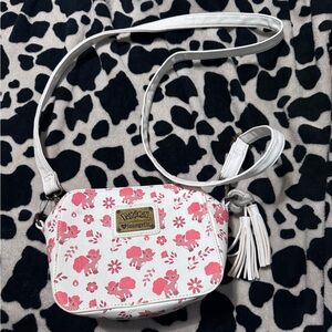 Pokemon Loungefly Vulpix Floral Print Cross Body heart logo - RARE GRAIL